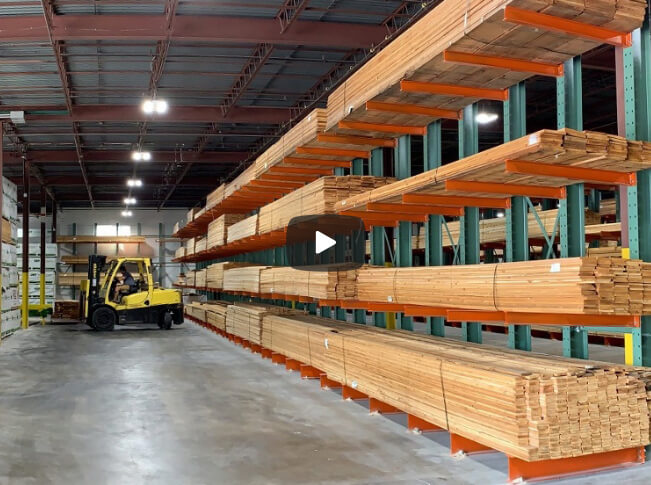 Stacks of Cedar Lumber